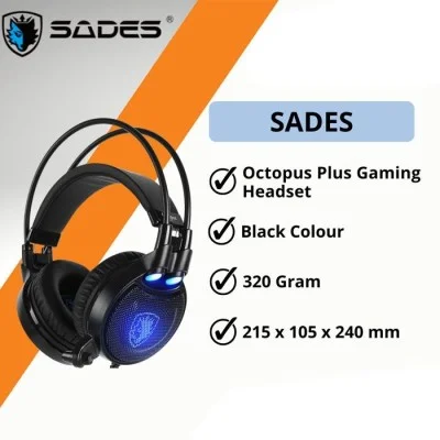 Sades Octopus Gaming Headset Sa-912 - Black